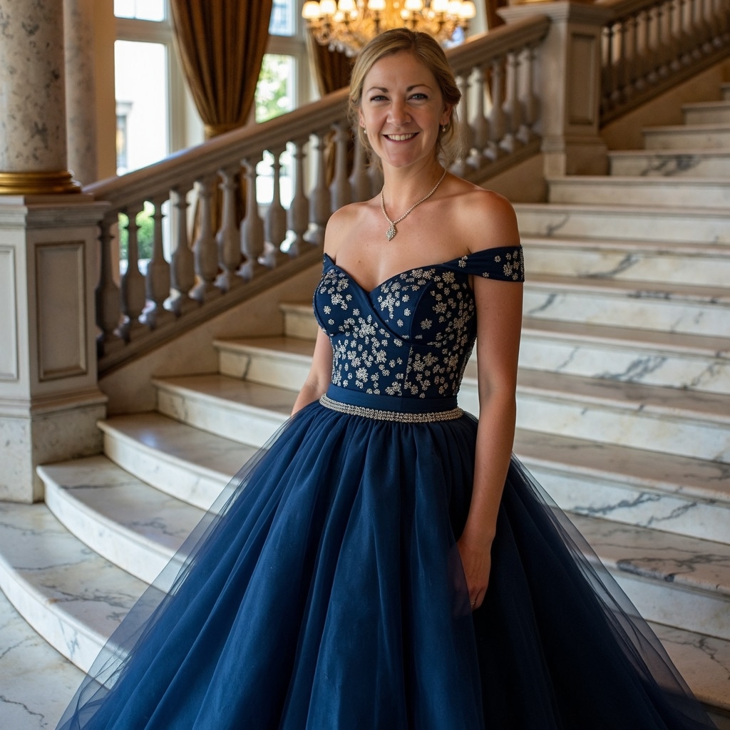 photograph of amy773 woman standing at t-FLUX TRAI